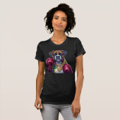 Pop Art Boxer Dog Boxing front and back print T-Shirt (Vorne ganz)