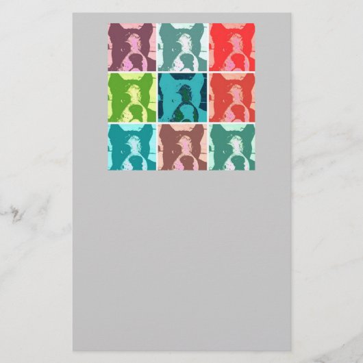 Pop Art Boxers Briefpapier (Vorderseite)