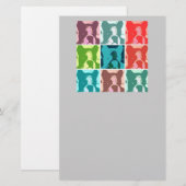 Pop Art Boxers Briefpapier (Vorne/Hinten)