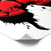 Pop-Art-Boxing-Panda-Bär-Boxer Poster (Ecke)