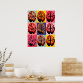 Pop Art Brain Poster (Küche)