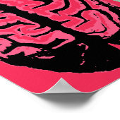 Pop Art Brain Poster (Ecke)