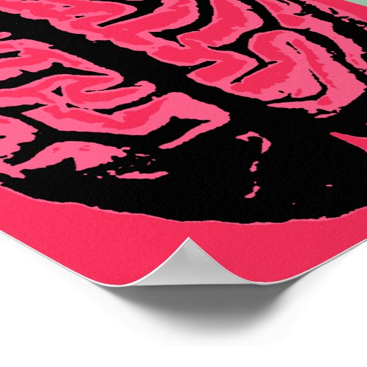 Pop Art Brain Poster (Ecke)