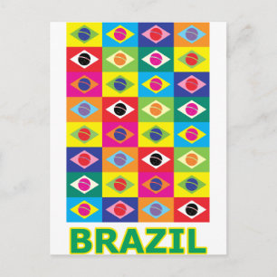 Pop Art Brasilien Postkarte