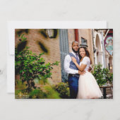 Pop Art Bridge & Groom Save The Date (Rückseite)