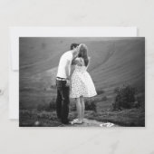 Pop Art Bridge & Groom Save The Date (Rückseite)