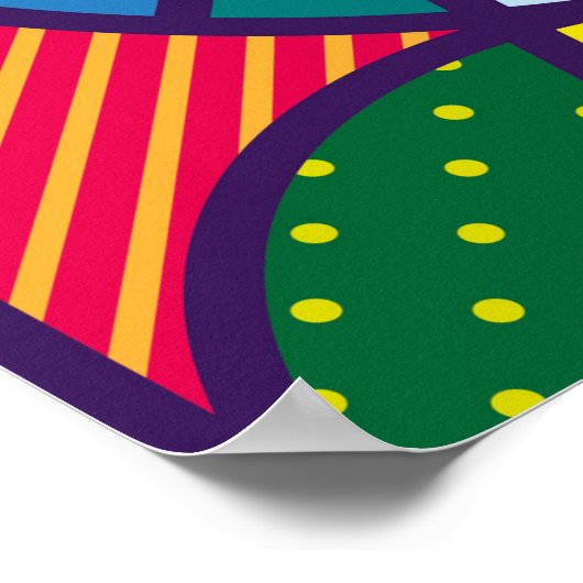 Pop-Art-Briefe Poster (Ecke)