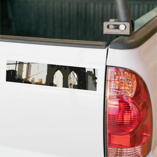 Pop Art Brooklyn Bridge Autoaufkleber (Auf Lkw)