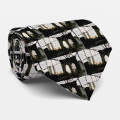 Pop Art Brooklyn Bridge Krawatte (Gerollt)