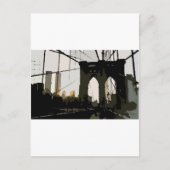 Pop Art Brooklyn Bridge Postkarte (Vorderseite)