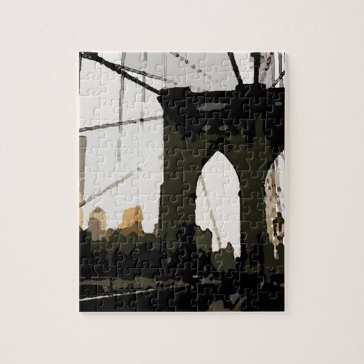 Pop Art Brooklyn Bridge Puzzle (Vertikal)