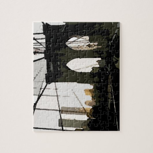 Pop Art Brooklyn Bridge Puzzle (Vertikal)