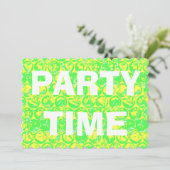 Pop Art Bubble Packung Geburtstagsfeier Einladung (Stehend Vorderseite)