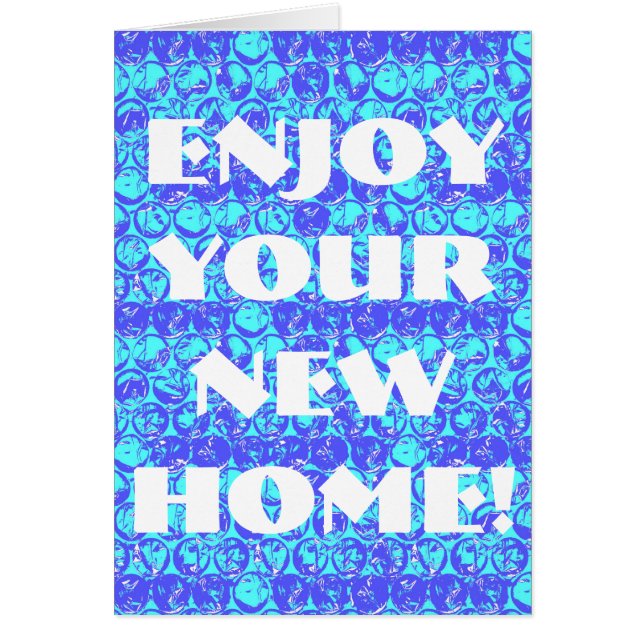 Pop Art Bubble Wrapper Housewarming Card (Vorne)