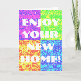 Pop Art Bubble Wrapper Housewarming Card Einladung