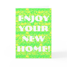 Pop Art Bubble Wrapper Housewarming Card