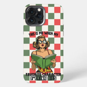Pop Art Bücherwurm, Weihnachten iPhone 13 Pro Max Hülle