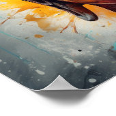 Pop Art Buddha Bust Poster (Ecke)