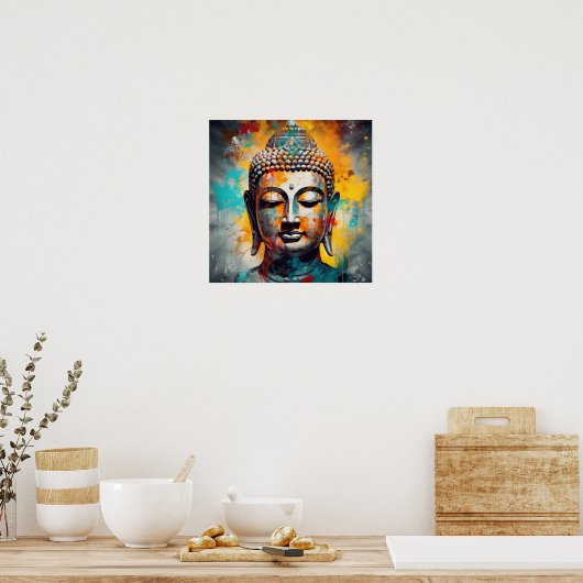 Pop Art Buddha Bust Poster (Küche)