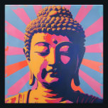 Pop Art Buddha Fotodruck<br><div class="desc">Wenn Sie religiöse Entwürfe mögen,  wird dieses perfekt für Sie sein. Es zeigt Buddha.</div>