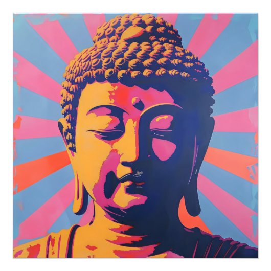 Pop Art Buddha Fotodruck (Vorne)
