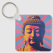 Pop Art Buddha Schlüsselanhänger (Vorderseite)