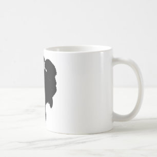 Pop Art Buffalo Bison Silhouette Kaffeetasse