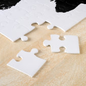 Pop Art Buffalo Bison Silhouette Puzzle (Seite)