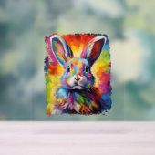 Pop Art Bunny Rabbit Acrylschild (Neutral)