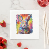 Pop Art Bunny Rabbit Serviette (Beispiel)