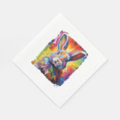 Pop Art Bunny Rabbit Serviette (Ecke)