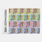 POP ART BURGER (Hamburger) Geschirrtuch (Horizontal)