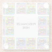 POP ART BURGER (Hamburger) Glasuntersetzer (Rückseite)