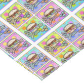 POP ART BURGER (Hamburger) Kurzer Tischläufer (Ecke)