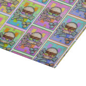 POP ART BURGER (Hamburger) Schneidebrett (Ecke)