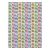 POP ART BURGER (Hamburger) Tischdecke (Vorderseite)