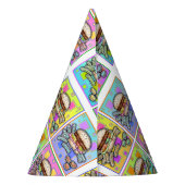 POP ART BURGER PARTYHÜTCHEN (Rückseite)