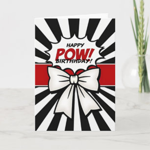 Pop-Art-Burst-Geburtstagskarte Karte