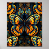 Pop Art Butterfly Poster (Vorne)