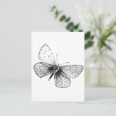 Pop Art Butterfly Postkarte (Stehend Vorderseite)