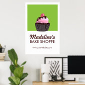Pop Art Cake Custom Bakery Business Poster (Heimbüro)