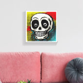 "Pop Art Calavera: Eine zeitgenössische Drehung Leinwanddruck (Insitu (Wohnzimmer))