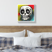 "Pop Art Calavera: Eine zeitgenössische Drehung Leinwanddruck (Insitu (Schlafzimmer))
