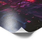 Pop Art: Calle de la Ciudad Nocturna Fotodruck (Ecke)