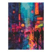 Pop Art: Calle de la Ciudad Nocturna Fotodruck (Vorne)