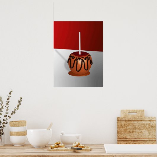 Pop Art Caramel Apple Poster (Küche)