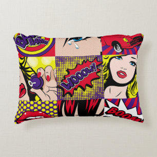 Pop Art Card Illustrationart,Pop,beautiful,Comic,d Dekokissen