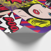 Pop Art Card Illustrationart,Pop,beautiful,Comic,d Geschenkpapier (Ecke)