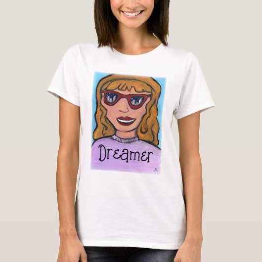 Pop Art Cartoon Girl Custom Preppy Unique T-Shirt (Vorderseite)