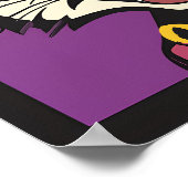 Pop Art Cartoon Tiger Grill Kunst, Dichtung und Mu Poster (Ecke)